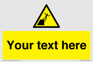 Custom Warning unstable cliff edge